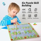 Montessori Magnetic Alphabet Maze Letter Puzzle Gifts For Kids Parking Lot Car