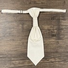 Ivory Paisley Ascot Tie Pocket Square Set Men Wedding Essential Ascot Hanky