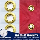 American Flag 6x10 Ft With 5 Brass Grommets - Embroidered Stars  Sewn Stripes