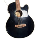 Ibanez Aeb5e-bk 3u-01 Black 4-string 22-fret Acoustic Electric Bass Guitar 0078