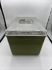 Vintage Wilson Wil-hold Green Plastic Sewing Box W  Tray Made In Usa