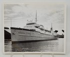 1960 Vintage Photograph Great Lakes Ferry S s  Milwaukee Clipper At Dock Cornick
