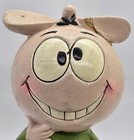 Vintage 1970s Quisp Cereal Box Mail-a-way Premium Ceramic 7  Coin Bank Uncommon