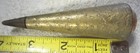 6 5 Oz plumb Bob  Brass  W  Steel Tip  Vtg Unmarked Tool missing Top repair