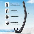 Silicone Diving Snorkel Portable Foldable Easy-breath Scuba With Storage Case