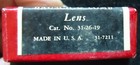 B   L  bausch   Lomb  Lens  Cat   31-26-19  Made In Usa 