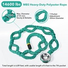 Rigging Ring Sling Rope  Arborist Rope 3 4   6  W  14600 Lbs 7-pocket Adjustment