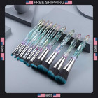 Kingtree Makeup Brushes Set  10pcs Crystal Makeup Brushes Premium Synthetic