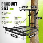 Lightweight Steel Hang-on Tree Stand Platform 26x32  W  Flip-back Seat 300lbs