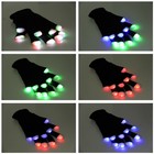 7-color Led Light Up Gloves For Kid s adult s Party Rave Birthday 