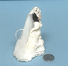 1 24 Scale  Dollhouse Miniature Porcelain  Bride Doll By Jacqueline Polier