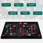 Craps Tabletop Game Set With 35   70  Rubber Craps Tabletop Mat  48   11  Rubber