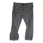 Sundays Size Three French Terry Joggers Zip Legs Grey-brown