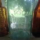Mason s Patent Nov 30th 1858 Crude Offset Letters 1 2 Gallon 1870s Fruit Jar