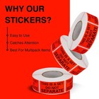 This Is A Set Do Not Separate Labels  1in  X 2in  - 2 Rolls  Red Orange 