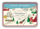 Cavallini   Co  Vintage Peace On Earth Glittered Gift Tag Set  Assorted      