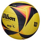 Wilson Avp Optx Official Beach Volleyball Tour Match Game Ball - Black yellow