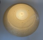 Vtg Art Deco Semi Flush Mount Glass Ceiling Light Fixture Cream 20s 30s 40s 16 d