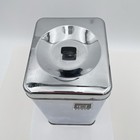 Vtg Chrome Flour Canister Container Storage Mcm Retro  Kitchen 9    Tall