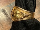 Vintage Telluride Black Hills Gold 14k Yellow Rose Green Tri-color Leaf 5 1 Gr 