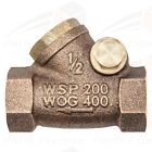 1 2  Swing Check Valve  bronze  200 Wsp  For High Pressure Steam  Asme   62
