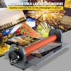 29 5  Manual Cold Roller Laminating Machine Adjustable   Foldable All Metal