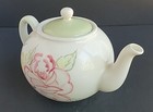 2000 Royal Albert  rose Garden  Hand Painted Floral Tea Pot - Made In Portugal