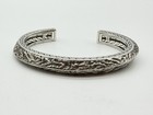 John Hardy Classic Chain Reticulated Silver Cuff Size S
