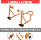 1 Pairs Motorcycle Stand Sport Bike Front   Rear Wheel Lift Paddock Stand 850lbs