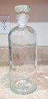Vintage T c w    Co  Apothecary Clear Glass Pharmacy Bottle 10  W  Stopper Usa