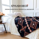 Merino Wool Blend Blanket - Soft Warm Thick Washable Bed Couch Outdoor Camp T   