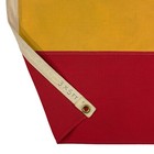 Vintage Cotton Spain Sewn Flag Spanish Old Cloth Nautical Textile Art Distressed