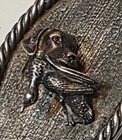 Vintage Handmade Signed Horse Bolo Tie Western Cowboy Braided Cord
