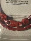 26   65 Cm  Phiten Titanium Necklace - Red   White - New