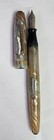 1930 s Welsharp Celluloid Fountain Pen 14k Gold Plated Nib Pearlized Arrow Clip 