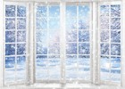Winter Window Backdrop Winter Snowflakes Snowy Scenery Wonderland Photography Ba