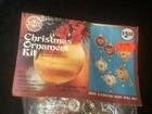Vtg 70s Mini Christmas Ornament Kit Makes6 Satin Ball Sequins Beads Walco  m4155