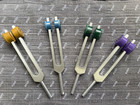 Acutonics Tuning Forks  4 Middle Forks  Ohm  Zodiak  New Moon  Earth Day