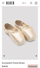 Bloch Euro Stretch Pointe Shoes 6 5 Xxx  us Womens Size 8 Wide  