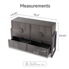 Fluted 6-drawer Dresser  Modern Chest With Drawers  Wood Storage Dresser With   