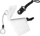 2 Pack Sport Waterproof Id Card Badge Holder Case With Lanyard 2pcs  Clear 