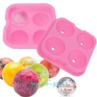 Ice Ball Maker - Round Sphere Tray Mold Cube Whiskey Ball For Cocktails Silicone