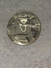 Vintage Early Century Celluloid Pocket Mirror Young Lady
