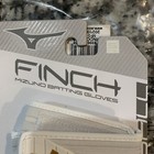 Mizuno Finch Softball Batting Gloves White gold Size Small Nwt Fastpitch