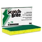 Scotch-brite Medium-duty Scrubbing Sponge 3 1 2 X 6 1 4 Yellow green 20 carton