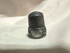Simons Bros Vintage S925 Sterling Silver Thimble Engraved Initials Ens   Enj