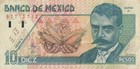 Mexico  10  Pesos  6 5 1994  Series  A  Prefix  B  Circulated Banknote N Den
