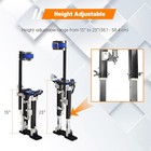Drywall Stilts 15-23  inch Black Aluminum Tool Stilt For Painting Painter Taping