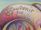 Vintage 1910 Postcard  souvenir From  Embossed 4 Leaf Clovers On Colorful Conch