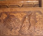 Vintage Tooled Leather Purse 1950   s Mid Century
